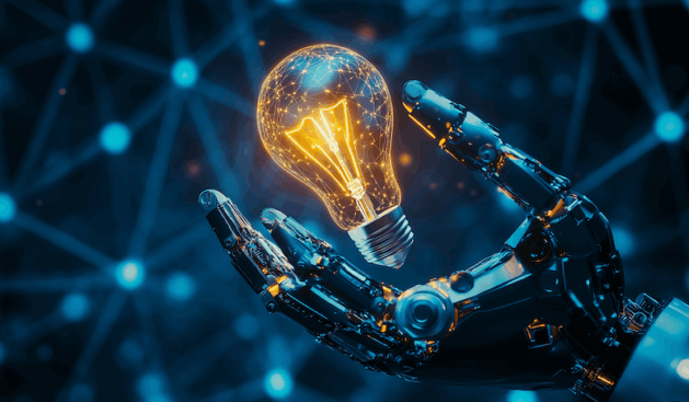 mao-robotica-segurando-lampada-luminosa-simbolizando-tecnologia-de-inovacao-e-ideias-futuras-em-blue-bac_compact